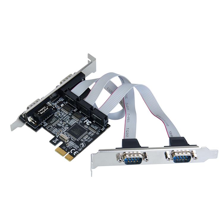 Card chuyển đổi PCI-E to 4 Com (RS232 DB9) DIEWU PCI-E-MCS9900